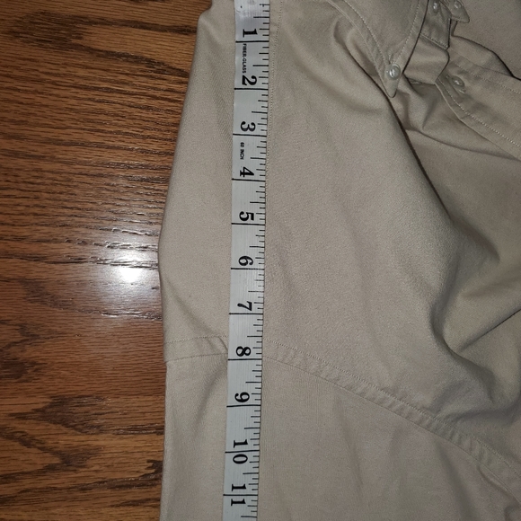 Vintage Tommy Hilfiger tan long.sleeve button down. 16.5 32-33. - Picture 8 of 11